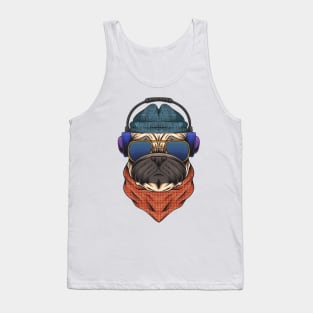 DJ Pug: Dowg with Headphones and shades (Dog) Tank Top